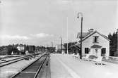 Järnvägsstationen i Kvicksund.