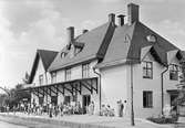 Järnvägsstationen i Fagersta Bruk.