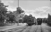 Västra stationen i Bengtsfors. Uddevalla- Lelångenbanan, ULB lok 6.