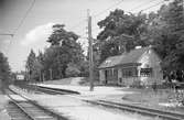 Järnvägsstationen i Mörby.