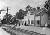 Järnvägsstationen i Rimbo. Plattform 1, spår 1.