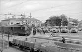 Norrtälje station. Stockholm - Roslagens Järnvägar, SRJ Motorvagn 140.