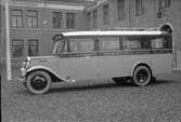 Volvo LV72-buss för D. Larsson, Vadstena. Karossen tillverkad av Aktiebolaget Svenska Järnvägsverkstäderna, ASJ. Leveransfoto.