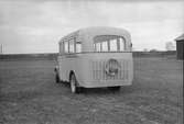 Chevroletbuss för Laxå - Rörfors - Askersund. Karossen tillverkad av Aktiebolaget Svenska Järnvägsverkstäderna, ASJ. Leveransfoto.