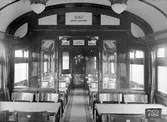 Ostkustbanan, OKB BCort. Vagn byggd i Linköping 1927. Matsal.