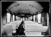 Interiör norsk personvagn. Norges statsbaner, NSB Co44.