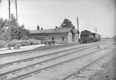 Landskrona & Hälsingborgs järnvägar, L&HJ lok 22 vid Asmundstorps station 1930.