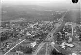 Flygvy över Vaggeryd station med omnejd 1933.