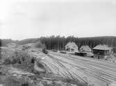 Norra änden av södra stationen
Stationshus i två våningar 1916, Heter från 1914 