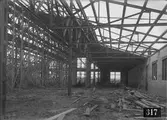 Plåtslageriverkstaden under byggnad