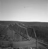 Bro vid Harsprånget, färdigbyggd 1926, kombinerad bil- och järnvägsbro