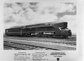 Pennsylvania Railroad, PRR T1 6110. En av två prototyper av lokklass T1 som tillverkades av Baldwin Locomotive Works 1942.