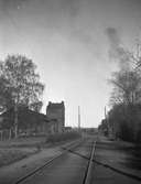 Bangården vid Arvika station.