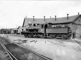 Övre station. Borås - Herrljunga Järnväg, BHJ lok 6.