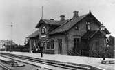 Järnvägsstationen i Broby. Stationen byggdes 1885.