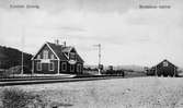 Brodalen järnvägsstation. Stationen anlades 1913.