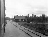 Byggevallen järnvägsstation längs sträckan Limedsforsen - Särna, uppförd av Limedsforsen-Särna Järnväg, LiSj, 1928.