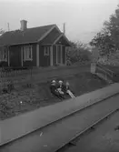 Banvaktstuga vid Diö järnvägsstation.