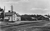 Edsbro järnvägsstation, anlagd av Rimbo - Sunds Järnväg 1897.