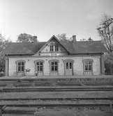 Järnvägsstationen i Ekeby anlagd 1875 av Landskrona - Engelholms Järnväg.