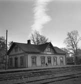 Järnvägsstationen i Ekeby anlagd 1875 av Landskrona - Engelholms Järnväg.