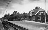 Järnvägsstationen i Eneryda, efter elektrifieringen 1933.