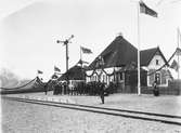 Stationen när banan invigs 1910 - som blev nerlagd 1963.