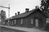Stationen i Näsberg på denna bild fanns det kontaktledning.