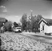 LJ rälsbuss. Håll- och lastplats