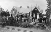 Station anlagd 1922. En- och halvvånings stationshus i trä, byggt i vinkel. Namnet ändrades 1948 till Älghult.