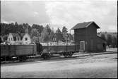 Bangården och vattentornet vid Järnforsen station.