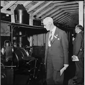 Besökare vid Järnvägsmuseumet i Tomteboda.