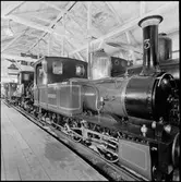 Lok- och vagnshallen i Tomteboda med Gotlands Järnvägar, GJ lok 3 