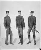 Förslag till uniformer av Carl Gustaf af Geijerstam.