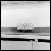 Modell av godsvagn för matvaror.