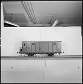 Modell av sluten godsvagn Statens Järnvägar, SJ Gsh 31339.