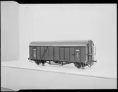 Modell av sluten godsvagn Statens Järnvägar, SJ G 41897.