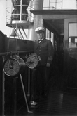 Kapten E Arwedson på tågfärjan 
