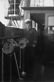 Kapten E Arwedson på tågfärjan 