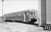 Stockholm Roslagens Järnvägar, SRJ motorvagn 3112 vid Uppsala Ö lokstall.