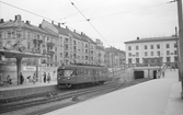 Holmenkollbanen vid Majorstuen. HKB 707 byggd 1939 av Skabo. I drift på Kolsåsbanen.