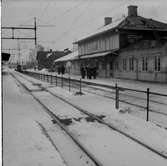 Bollnäs stationshus under ombyggnad.