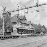 Snyten station anlagd 1900. Järnvägen elektrifierades 1934.