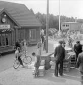 Höllviksnäs hållplats anlagd 1903. Envånings stationshus i trä. Stationen var även handelscentrum .