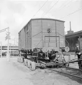 Släpvagn för transport av godsvagn.