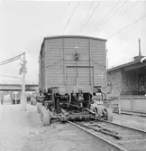 Släpvagn för transport av godsvagn.