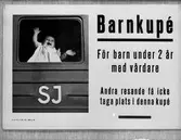 Statens Järnvägar, SJ Bl 512. Barnkupé, för barn under 2 år med vårdare.
