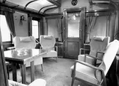 Statens Järnvägar, SJ A03 1246. Salong i personvagnen för internationell trafik.
