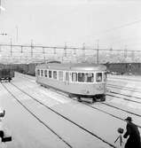 Statens Järnvägar, SJ Yco6. Motorvagn med stålkorg. De första fordonen insattes i ordinarie trafik i juni 1953.