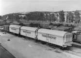 Statens Järnvägar, SJ Grfu +  Q 46. Frysvagnar är märkta med THERMOTRANSPORT, transporter med temperaturgaranti.